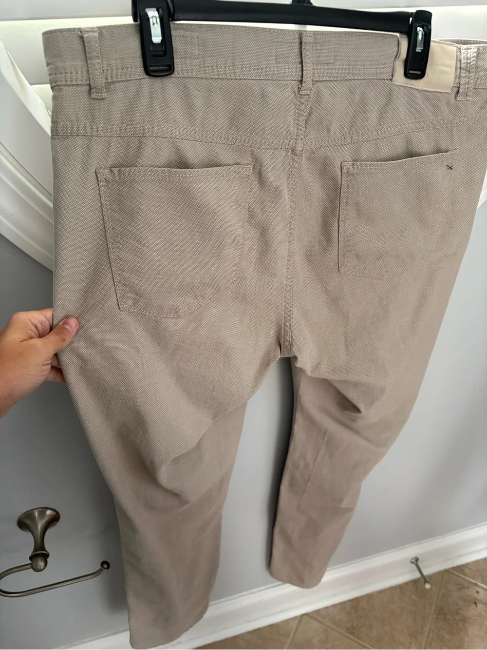Brax men’s 38 x 34 flat front khaki pants-cooper fancy style-regular fit